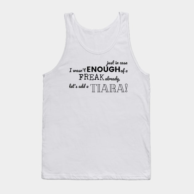 Let's add a tiara! Tank Top by alliejoy224